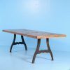Reclaimed Teak And Cast Iron Round Dining Tables (Photo 9 of 15)