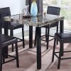 Faux Marble Finish Metal Contemporary Dining Tables (Photo 9 of 25)