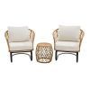 3-Piece Outdoor Boho Wicker Chat Set (Photo 1 of 15)
