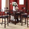 Biggs 5 Piece Counter Height Solid Wood Dining Sets (Set Of 5) (Photo 5 of 25)