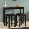 Berrios 3 Piece Counter Height Dining Sets (Photo 6 of 25)