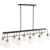 Black And Brass 10-Light Chandeliers (Photo 15 of 15)
