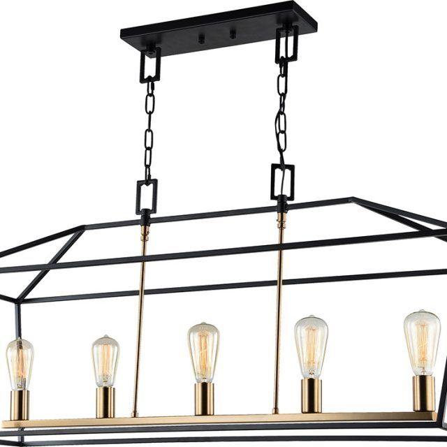  Best 15+ of Black and Gold Kitchen Island Light Pendant