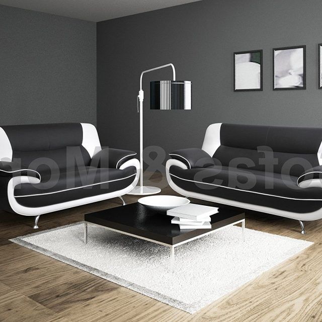 15 Best Collection of Black and White Sofas