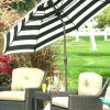 Black And White Striped Patio Umbrellas (Photo 11 of 15)