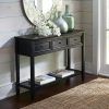 Black Wood Storage Console Tables (Photo 6 of 15)