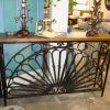 Antique Silver Metal Console Tables (Photo 14 of 15)