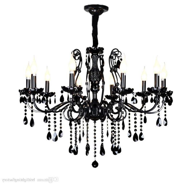 The 15 Best Collection of Black Glass Chandeliers