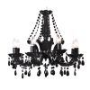 Black Glass Chandeliers (Photo 15 of 15)