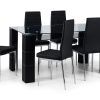 Black Glass Dining Tables 6 Chairs (Photo 6 of 25)