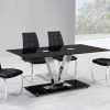 Black Glass Dining Tables 6 Chairs (Photo 1 of 25)