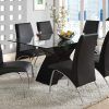 Black Glass Dining Tables 6 Chairs (Photo 21 of 25)