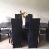 Black Glass Dining Tables 6 Chairs (Photo 20 of 25)