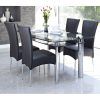 Black Glass Dining Tables And 4 Chairs (Photo 2 of 25)