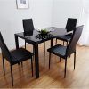 Black Glass Dining Tables And 4 Chairs (Photo 7 of 25)