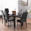 Black Glass Dining Tables With 6 Chairs (Photo 16 of 25)