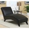 Black Leather Chaise Lounge Chairs (Photo 14 of 15)