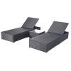 Black Outdoor Chaise Lounge Chairs (Photo 10 of 15)