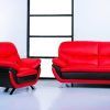 Red Leather Sofas (Photo 5 of 15)