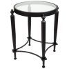 Black Round Glass-Top Console Tables (Photo 13 of 15)