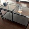 Black Round Glass-Top Console Tables (Photo 4 of 15)