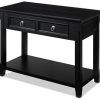 Swan Black Console Tables (Photo 4 of 15)