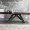 Black Top  Large Dining Tables With Metal Base Copper Finish (Photo 9 of 25)