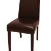 Dark Brown Leather Dining Chairs (Photo 22 of 25)