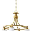 Brass Four-Light Chandeliers (Photo 4 of 15)