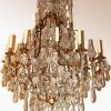 Bronze And Scavo Glass Chandeliers (Photo 14 of 15)