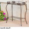 Brown Metal Plant Stands (Photo 10 of 15)
