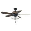 Brown Outdoor Ceiling Fan With Light (Photo 7 of 15)