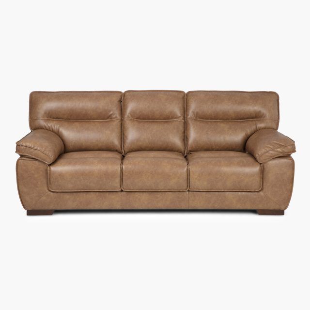 2024 Best of Traditional 3-seater Faux Leather Sofas