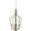 Burnished Silver 25-Inch Four-Light Chandeliers (Photo 3 of 15)