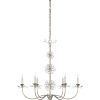 Burnished Silver 25-Inch Four-Light Chandeliers (Photo 7 of 15)