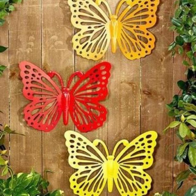15 Inspirations Butterfly Metal Wall Art