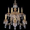 Crystal And Brass Chandelier (Photo 11 of 15)