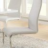 White Leather Dining Chairs (Photo 14 of 25)
