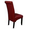 Red Leather Dining Chairs (Photo 11 of 25)
