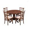 Round Oak Dining Tables And 4 Chairs (Photo 15 of 25)
