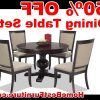 Caira Black 5 Piece Round Dining Sets With Upholstered Side Chairs (Photo 11 of 25)