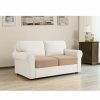 Camila Poly Blend Sectional Sofas Off-White (Photo 5 of 25)