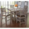 Candice Ii 5 Piece Round Dining Sets With Slat Back Side Chairs (Photo 13 of 25)