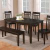 Cappuccino Finish Wood Classic Casual Dining Tables (Photo 4 of 25)