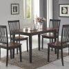 Cappuccino Finish Wood Classic Casual Dining Tables (Photo 18 of 25)