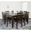 Cappuccino Finish Wood Classic Casual Dining Tables (Photo 22 of 25)