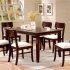 Top 25 of Cappuccino Finish Wood Classic Casual Dining Tables