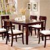 Cappuccino Finish Wood Classic Casual Dining Tables (Photo 25 of 25)