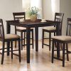 Cappuccino Finish Wood Classic Casual Dining Tables (Photo 9 of 25)