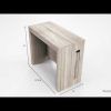 White Grained Wood Hexagonal Console Tables (Photo 8 of 15)